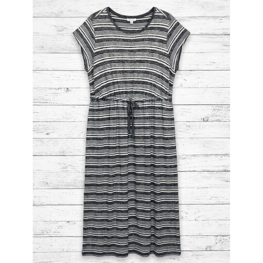 Market & Spruce Black & White Striped Maxi Dress Women's Size 2X